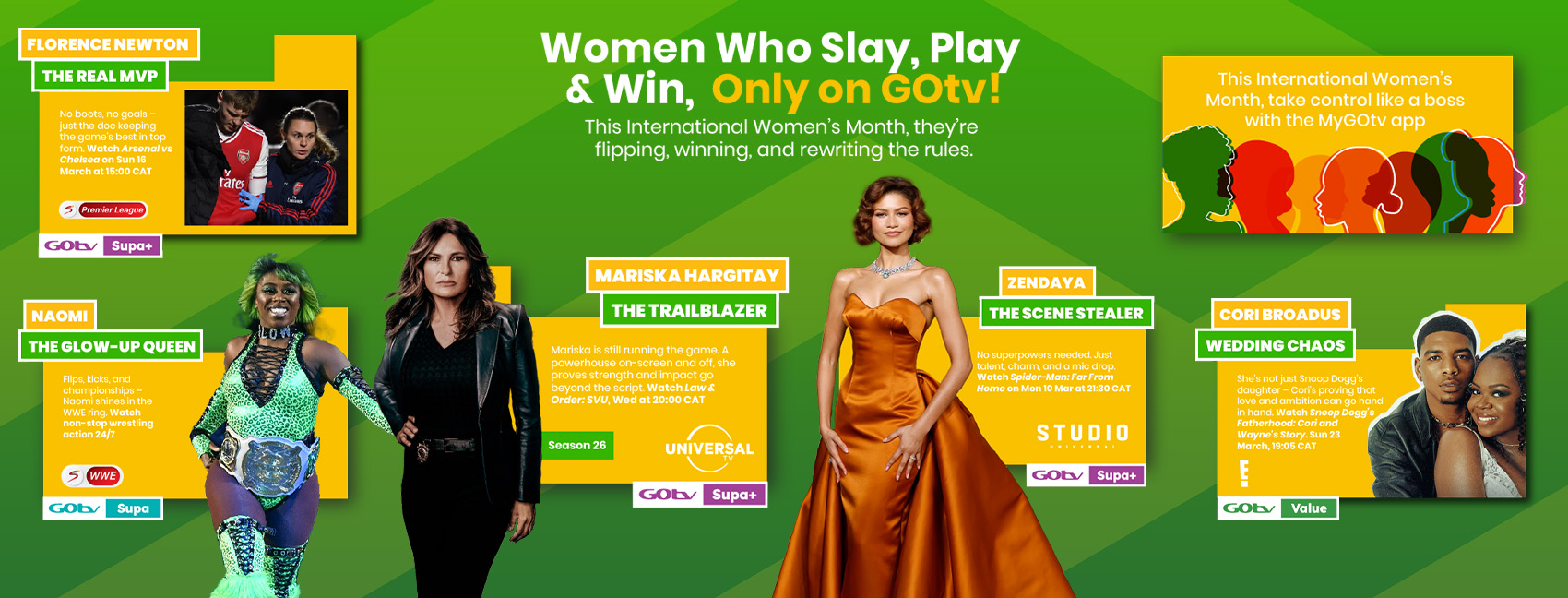 GOtv's Women Who Wrestle, Investigate, Adventure, and Win!